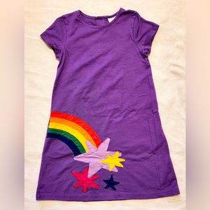 Hanna Andersson Rainbow Appliqué Dress
